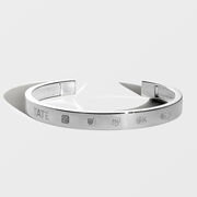 Tate silver bangle bracelet